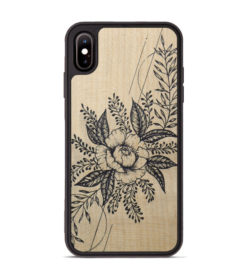 iPhone Xs Max Wood Phone Case - Hope - Maple (Curated)