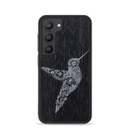 Galaxy S23 Wood+Resin Phone Case - Hover In The Moment - Ebony (Curated)