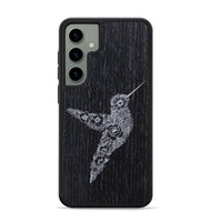 Galaxy S24 Plus Wood+Resin Phone Case - Hover In The Moment - Ebony (Curated)
