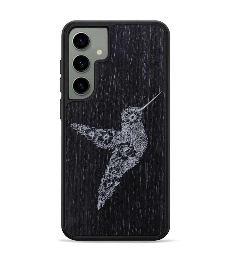 Galaxy S24 Plus Wood Phone Case - Hover In The Moment - Ebony (Curated)