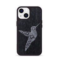 iPhone 13 Wood+Resin Phone Case - Hover In The Moment - Ebony (Curated)