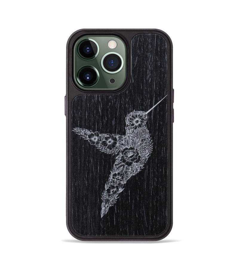 iPhone 13 Pro Wood Phone Case - Hover In The Moment - Ebony (Curated)