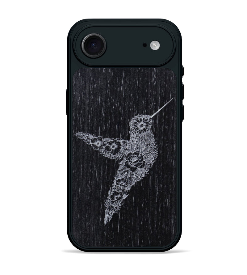 iPhone 17 Air Wood Phone Case - Hover In The Moment - Ebony (Curated)