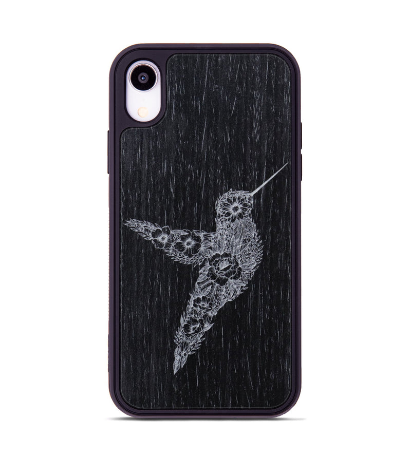 iPhone Xr Wood Phone Case - Hover In The Moment - Ebony (Curated)