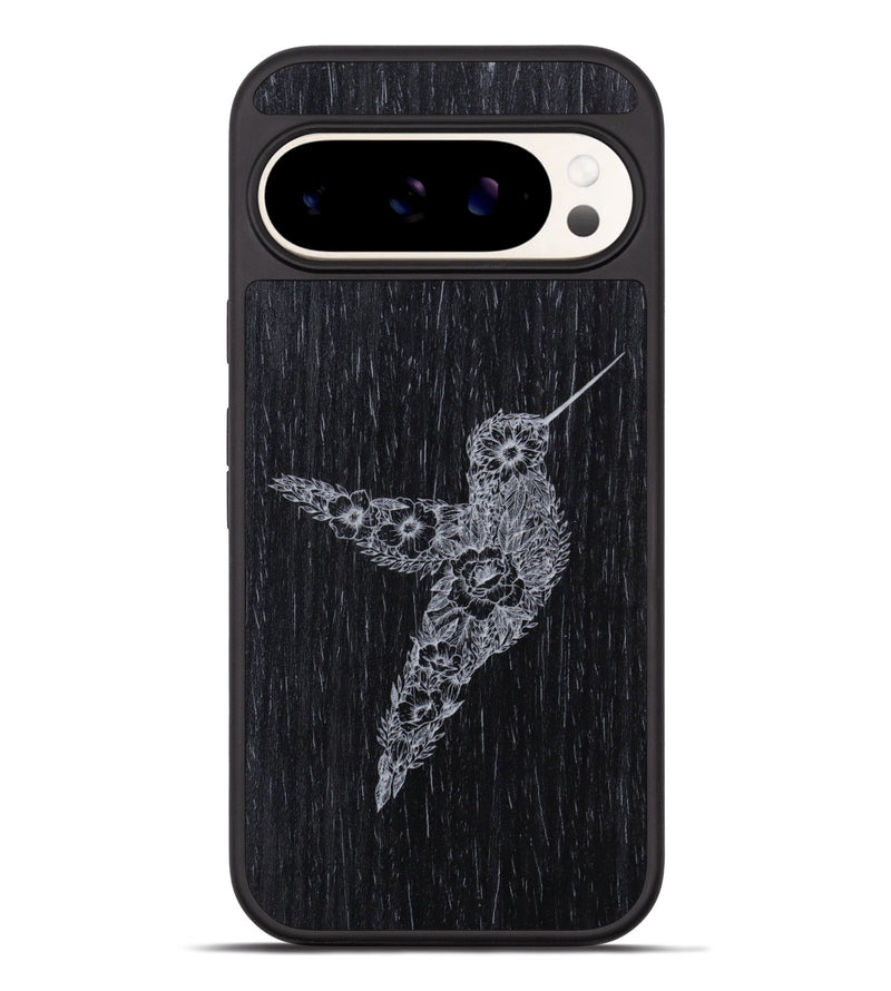 Pixel 9 Pro XL Wood Phone Case - Hover In The Moment - Ebony (Curated)