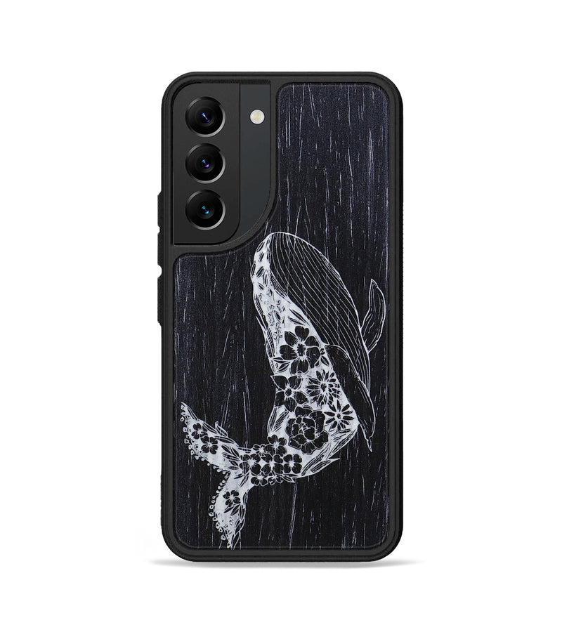 Galaxy S22 Wood+Resin Phone Case - Growth - Ebony (Curated)