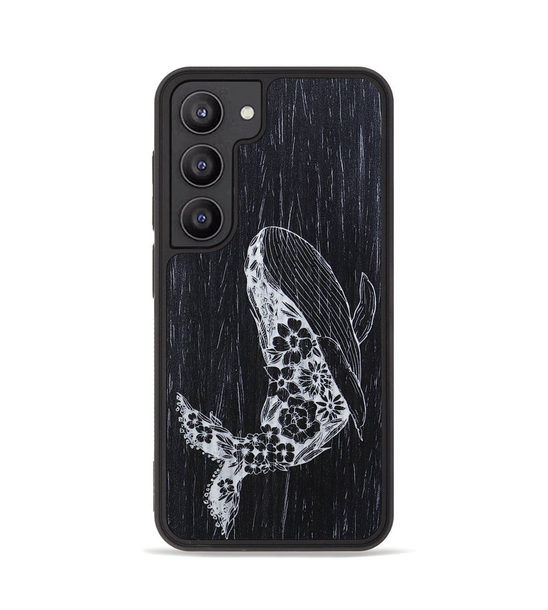 Galaxy S23 Wood+Resin Phone Case - Growth - Ebony (Curated)