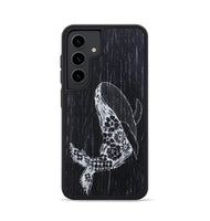Galaxy S24 Wood+Resin Phone Case - Growth - Ebony (Curated)