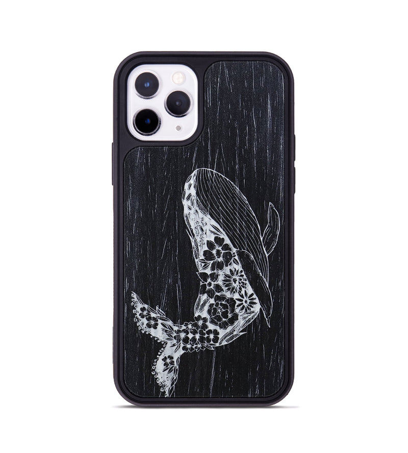 iPhone 11 Pro Wood+Resin Phone Case - Growth - Ebony (Curated)