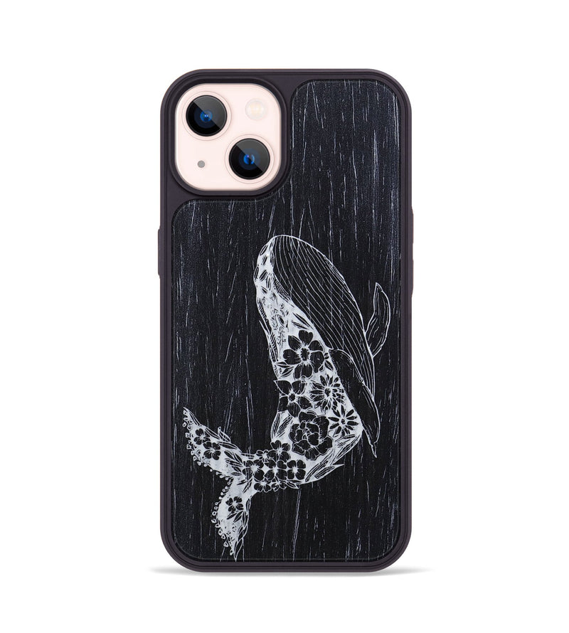 iPhone 14 Wood+Resin Phone Case - Growth - Ebony (Curated)