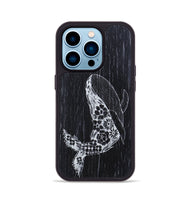 iPhone 14 Pro Wood+Resin Phone Case - Growth - Ebony (Curated)