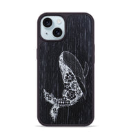 iPhone 15 Wood+Resin Phone Case - Growth - Ebony (Curated)