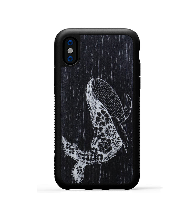 iPhone Xs Wood Phone Case - Growth - Ebony (Curated)