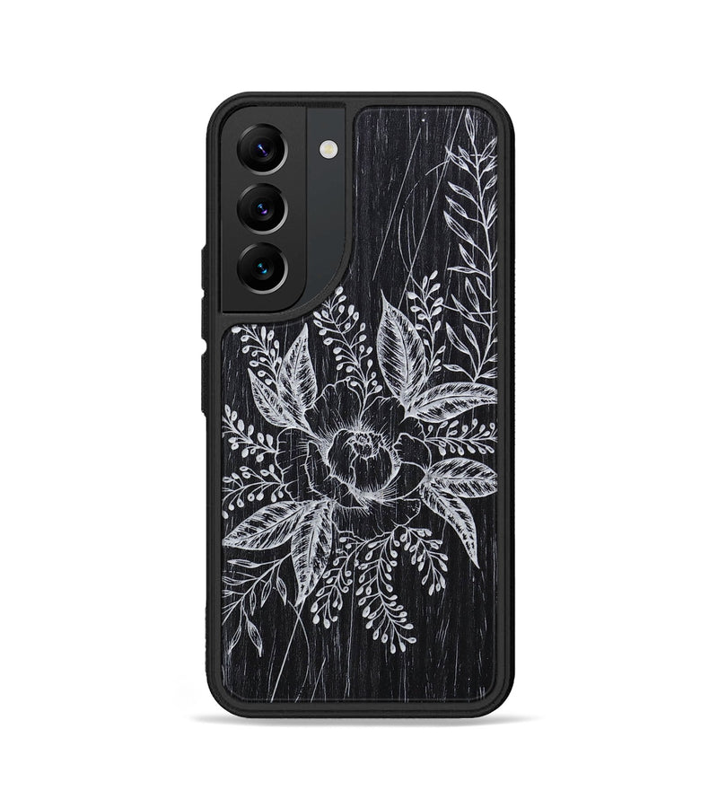 Galaxy S22 Wood+Resin Phone Case - Hope - Ebony (Curated)