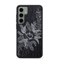 Galaxy S24 Plus Wood+Resin Phone Case - Hope - Ebony (Curated)