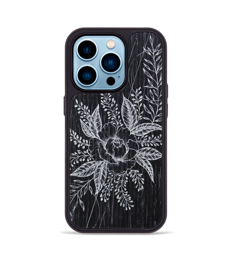 iPhone 14 Pro Wood+Resin Phone Case - Hope - Ebony (Curated)