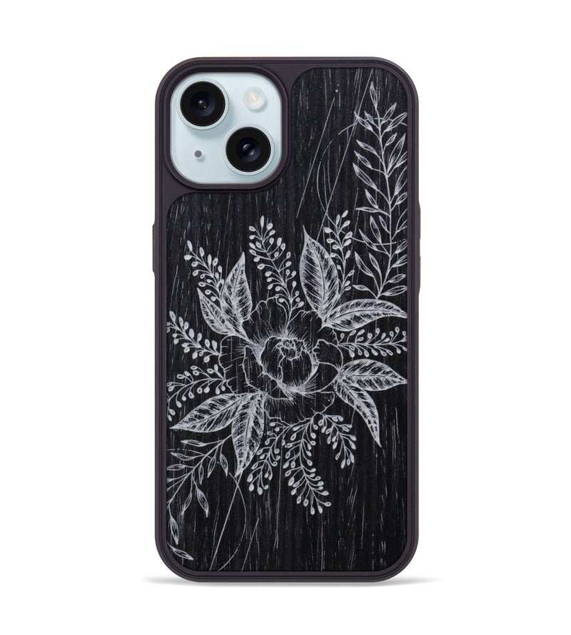 iPhone 15 Wood Phone Case - Hope - Ebony (Curated)