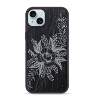 iPhone 15 Plus Wood+Resin Phone Case - Hope - Ebony (Curated)