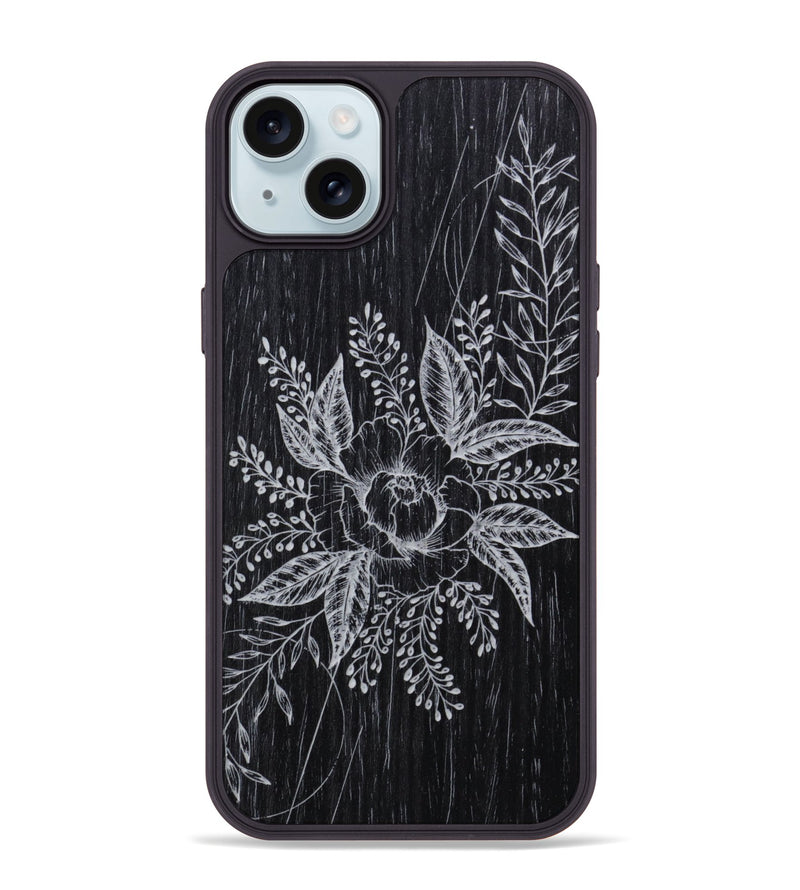 iPhone 15 Plus Wood Phone Case - Hope - Ebony (Curated)