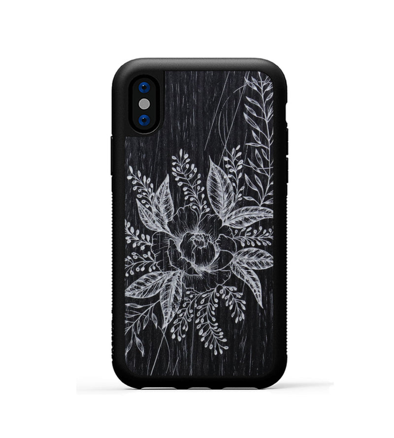 iPhone Xs Wood Phone Case - Hope - Ebony (Curated)