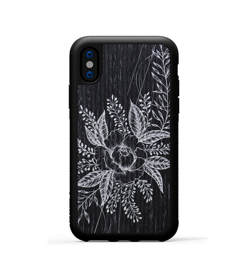 iPhone Xs Wood+Resin Phone Case - Hope - Ebony (Curated)