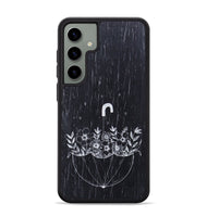 Galaxy S24 Plus Wood+Resin Phone Case - No Rain No Flowers - Ebony (Curated)