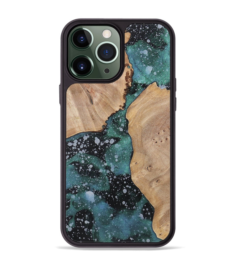 iPhone 13 Pro Max Wood+Resin Phone Case - Allie (Cosmos, 700049)