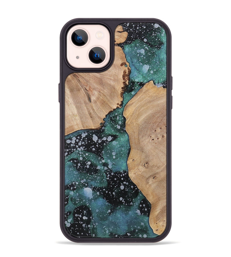 iPhone 14 Plus Wood+Resin Phone Case - Allie (Cosmos, 700049)