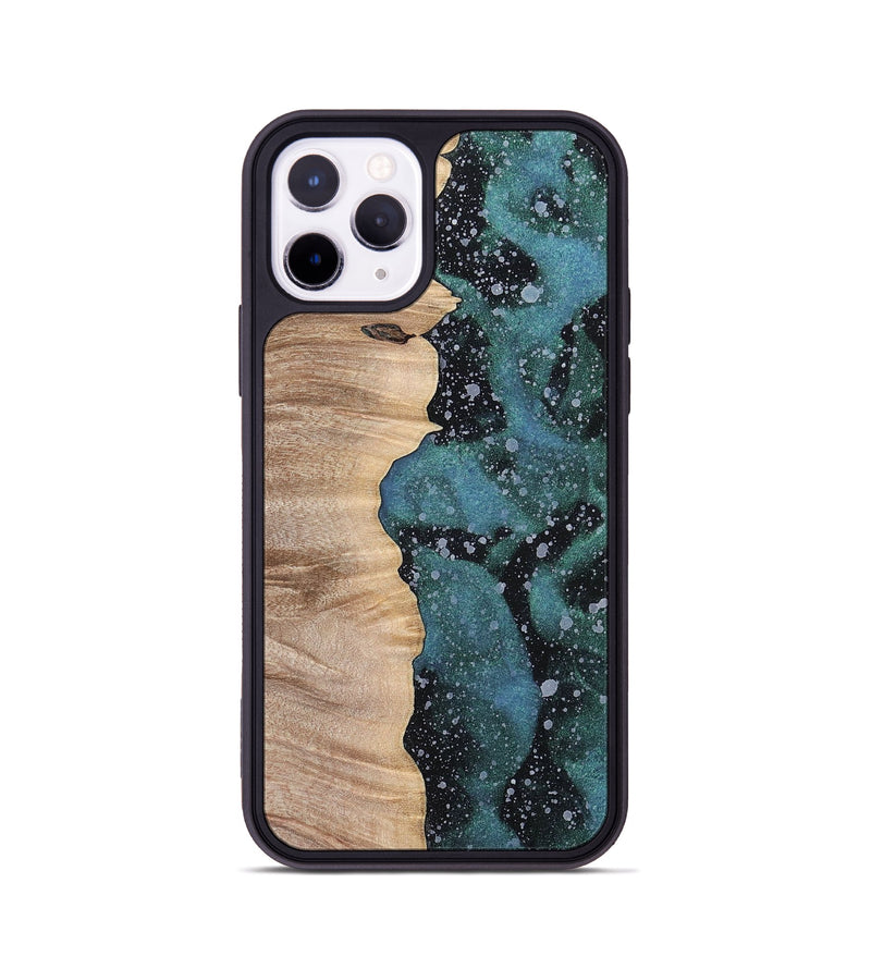 iPhone 11 Pro Wood+Resin Phone Case - April (Cosmos, 700051)