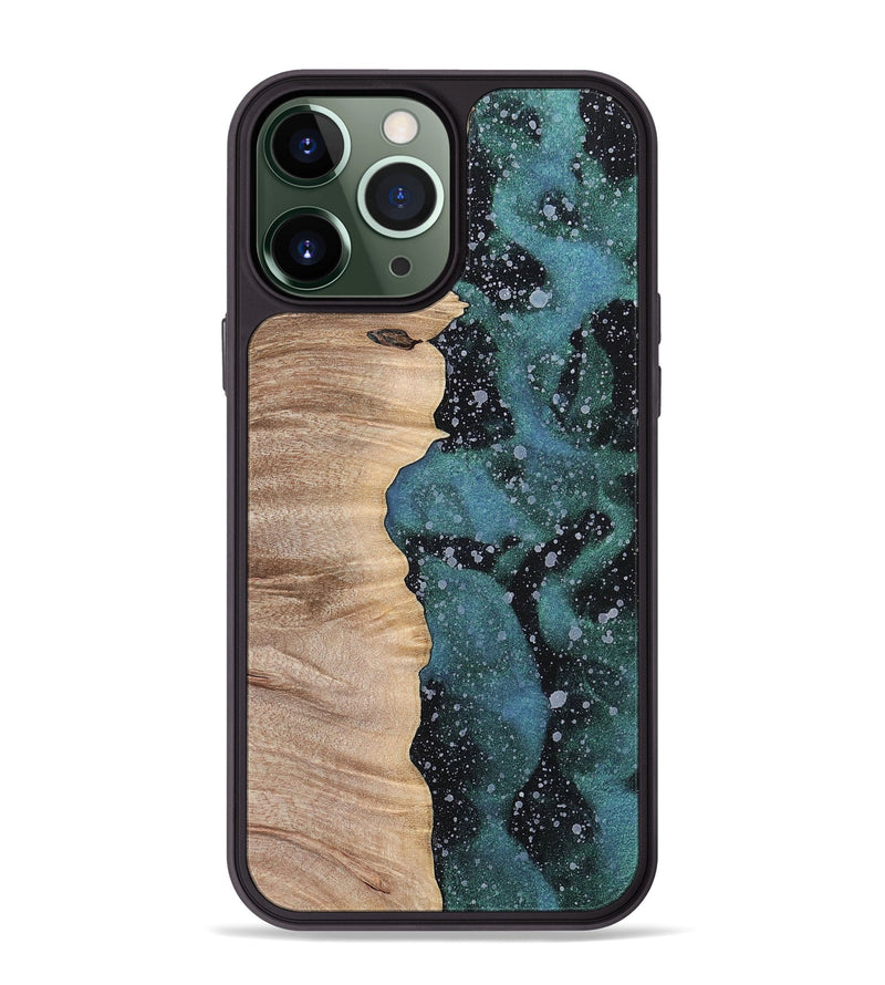 iPhone 13 Pro Max Wood+Resin Phone Case - April (Cosmos, 700051)