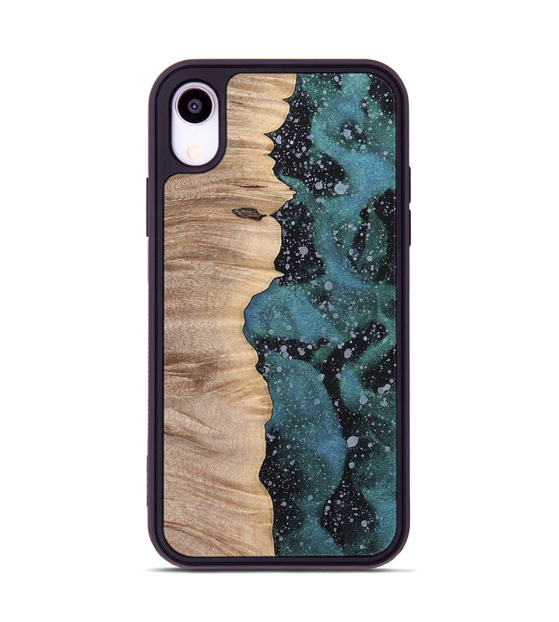 iPhone Xr Wood+Resin Phone Case - April (Cosmos, 700051)