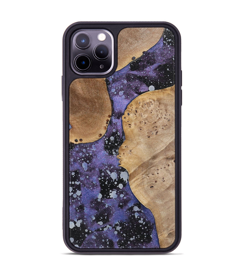 iPhone 11 Pro Max Wood+Resin Phone Case - Abraham (Cosmos, 700056)