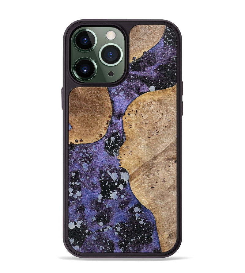 iPhone 13 Pro Max Wood+Resin Phone Case - Abraham (Cosmos, 700056)