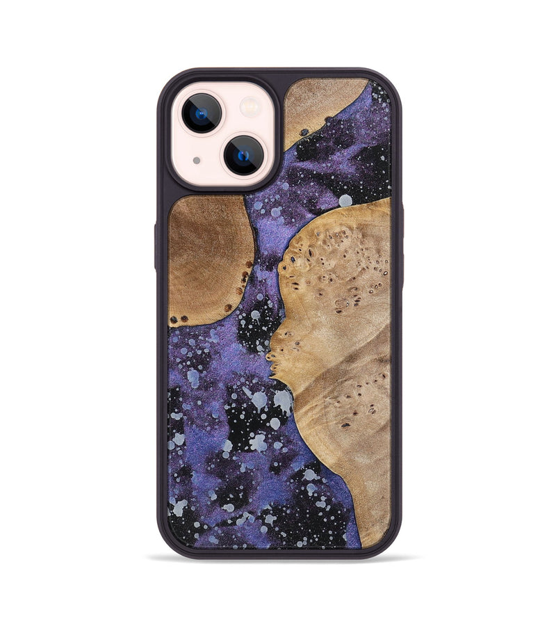 iPhone 14 Wood+Resin Phone Case - Abraham (Cosmos, 700056)