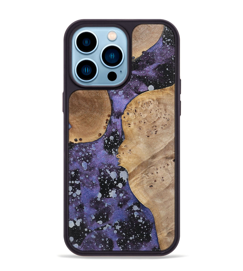 iPhone 14 Pro Max Wood+Resin Phone Case - Abraham (Cosmos, 700056)