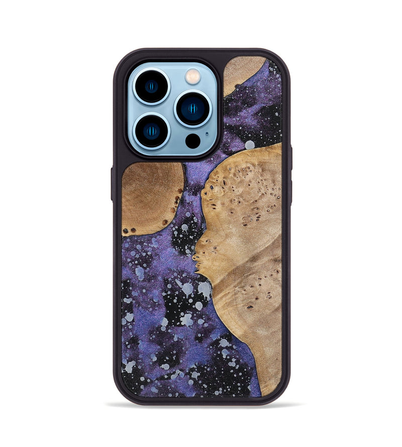 iPhone 14 Pro Wood+Resin Phone Case - Abraham (Cosmos, 700056)