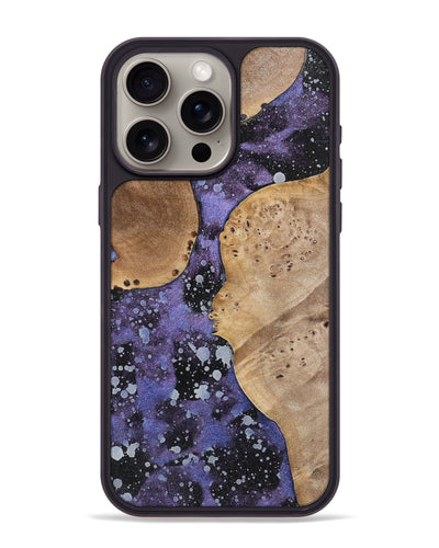 iPhone 15 Pro Max Wood+Resin Phone Case - Abraham (Cosmos, 700056)