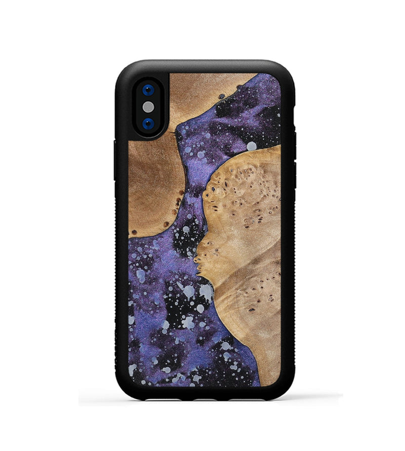 iPhone Xs Wood+Resin Phone Case - Abraham (Cosmos, 700056)