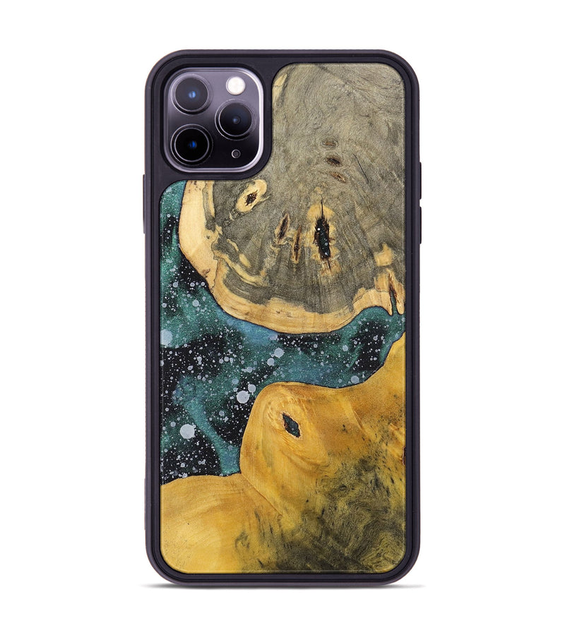 iPhone 11 Pro Max Wood+Resin Phone Case - Jean (Cosmos, 700057)