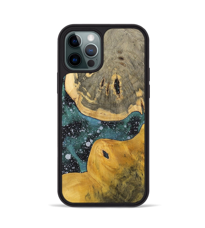 iPhone 12 Pro Wood+Resin Phone Case - Jean (Cosmos, 700057)