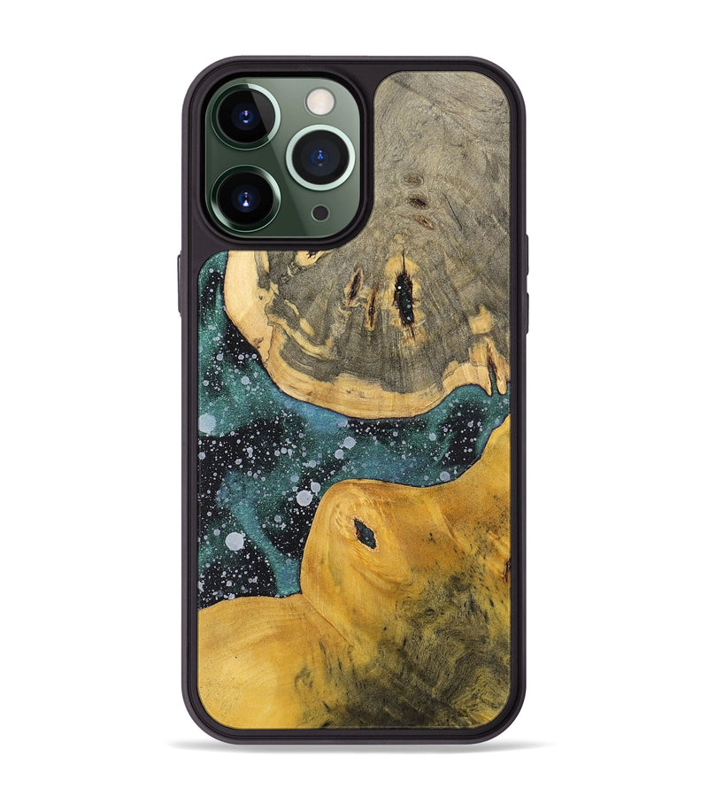 iPhone 13 Pro Max Wood+Resin Phone Case - Jean (Cosmos, 700057)