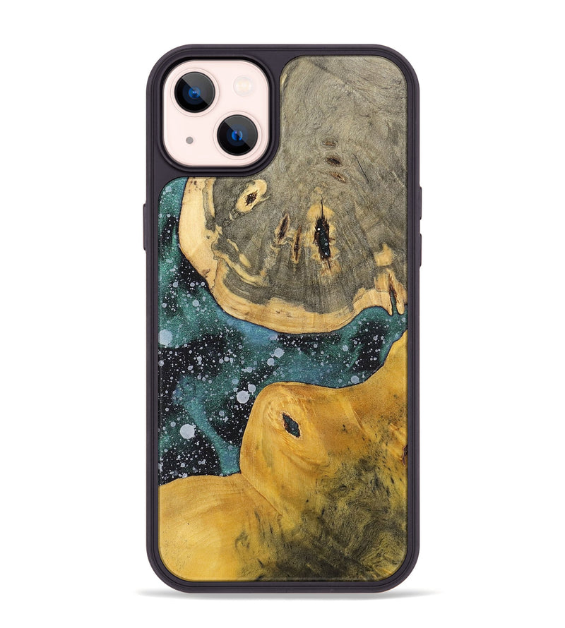 iPhone 14 Plus Wood+Resin Phone Case - Jean (Cosmos, 700057)