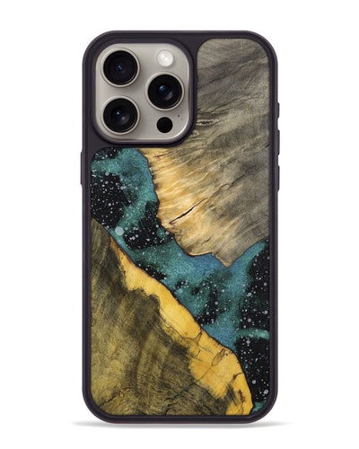 iPhone 15 Pro Max Wood+Resin Phone Case - Ismael (Cosmos, 700058)