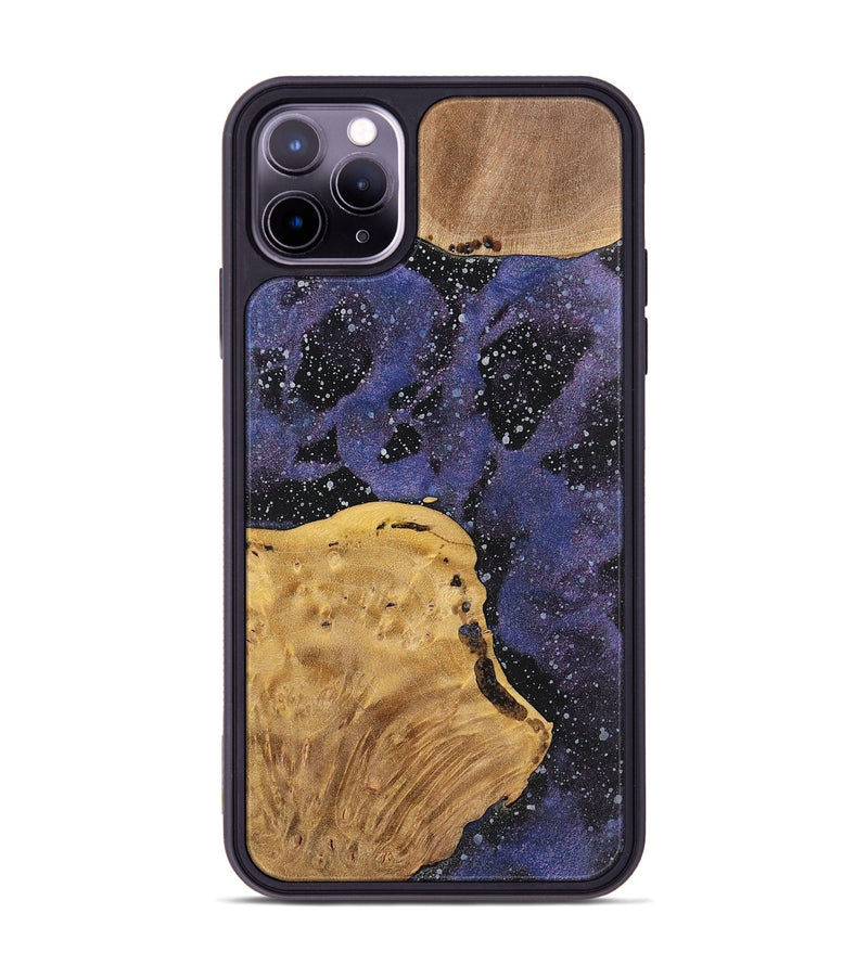 iPhone 11 Pro Max Wood+Resin Phone Case - Melinda (Cosmos, 700061)