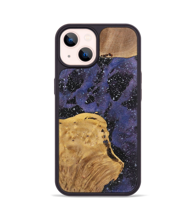 iPhone 14 Wood+Resin Phone Case - Melinda (Cosmos, 700061)
