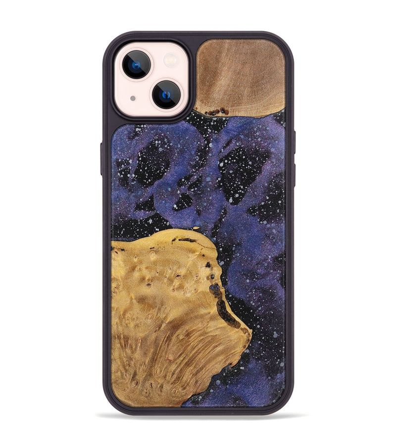 iPhone 14 Plus Wood+Resin Phone Case - Melinda (Cosmos, 700061)
