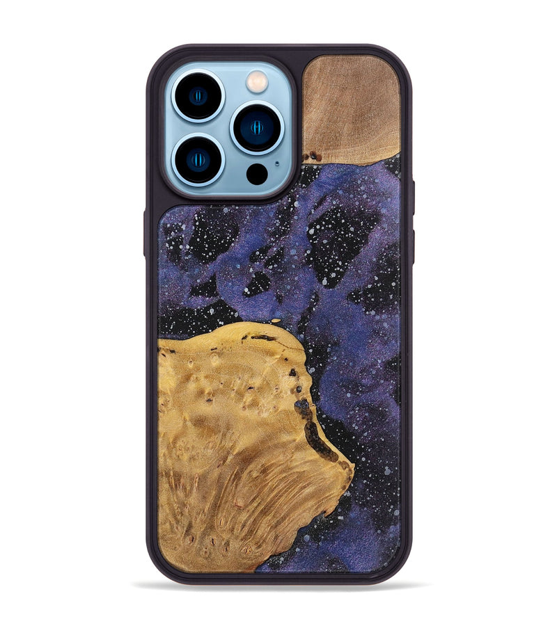 iPhone 14 Pro Max Wood+Resin Phone Case - Melinda (Cosmos, 700061)
