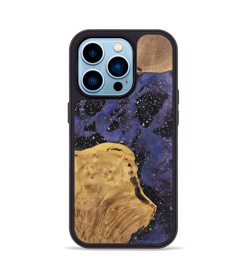iPhone 14 Pro Wood+Resin Phone Case - Melinda (Cosmos, 700061)
