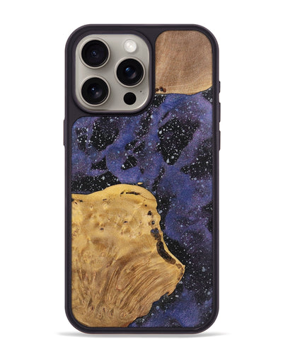 iPhone 15 Pro Max Wood+Resin Phone Case - Melinda (Cosmos, 700061)