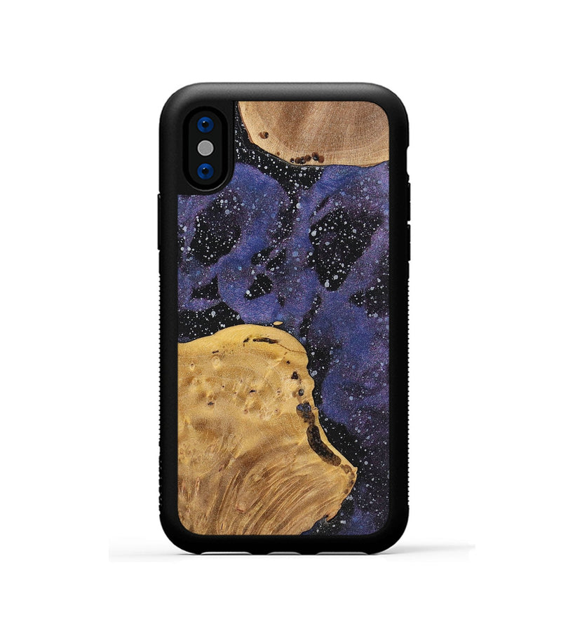 iPhone Xs Wood+Resin Phone Case - Melinda (Cosmos, 700061)